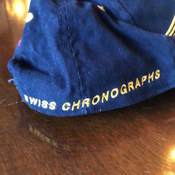 Breitling blue baseball style cap.  Navy Blue with gold logo - Picture 2 of 6